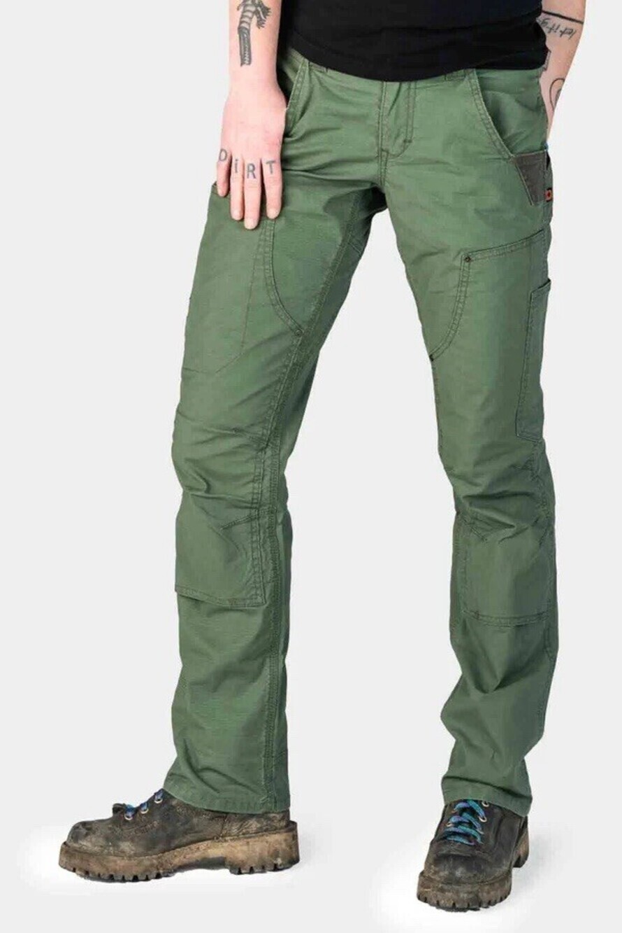 Dovetail Workwear Britt X Ultra‎ Light Pants Womens Size 24x36 Green Ripstop NEW